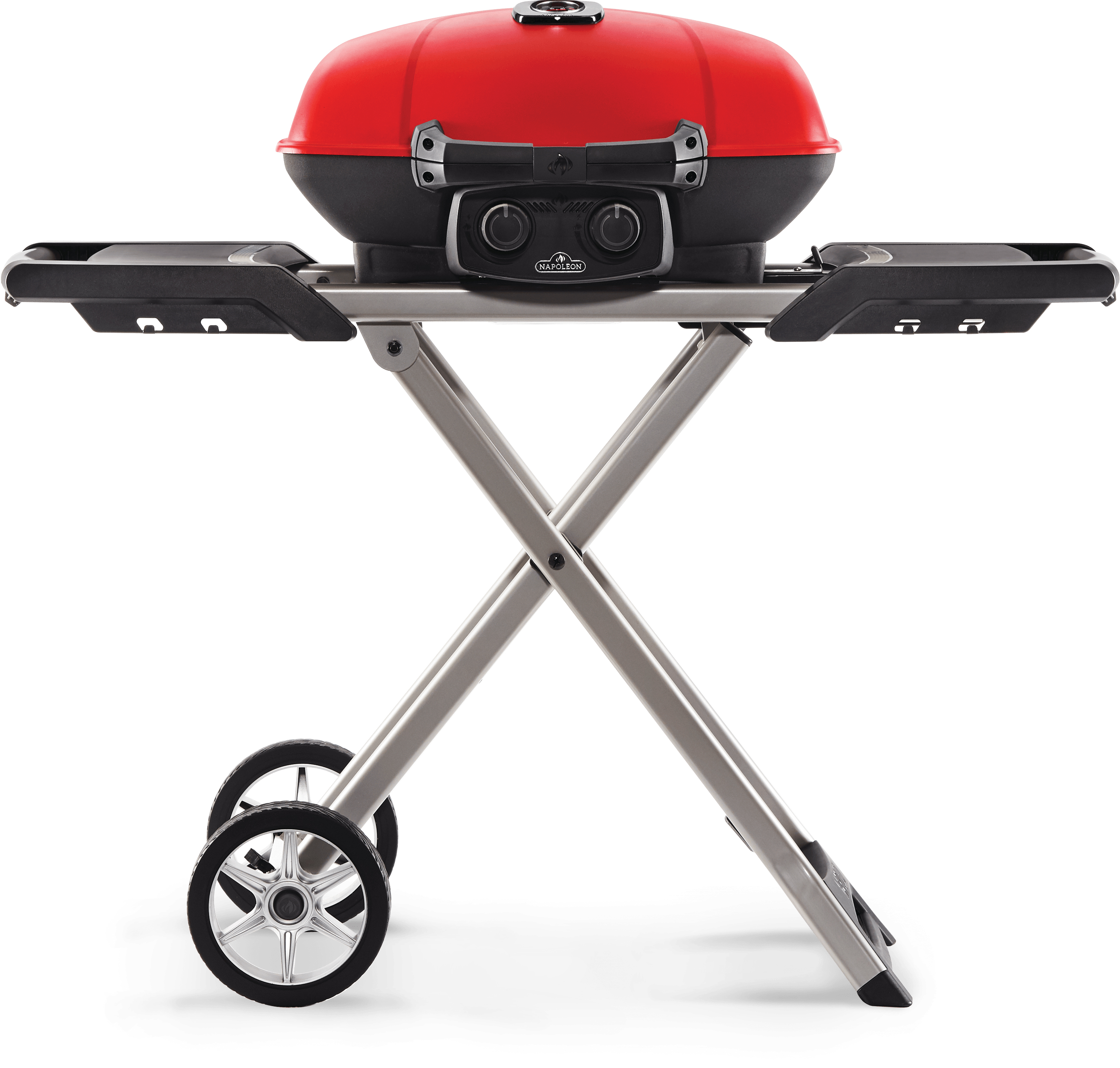 TravelQ 285X Propane BBQ avec chariot pliable et une plaque de cuisson